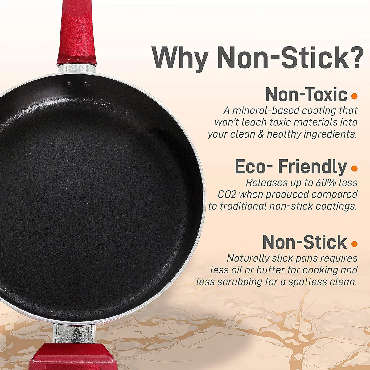 Non-Stick Saucepan with Lid 3 QT R2407