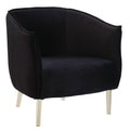 Black Contemporary Accent Chair Q533473