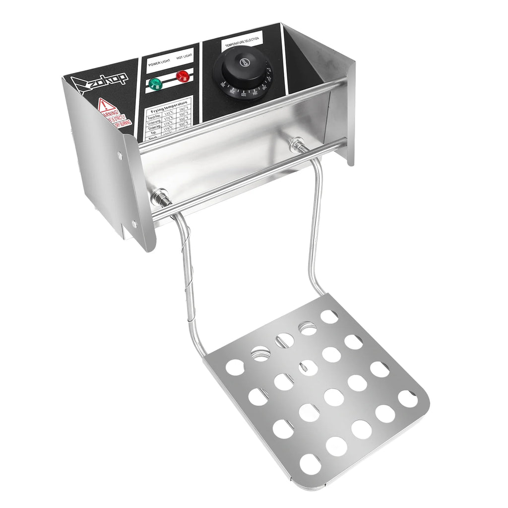 6.3QT 2500W Stainless Steel Electric Deep Fryer W540882
