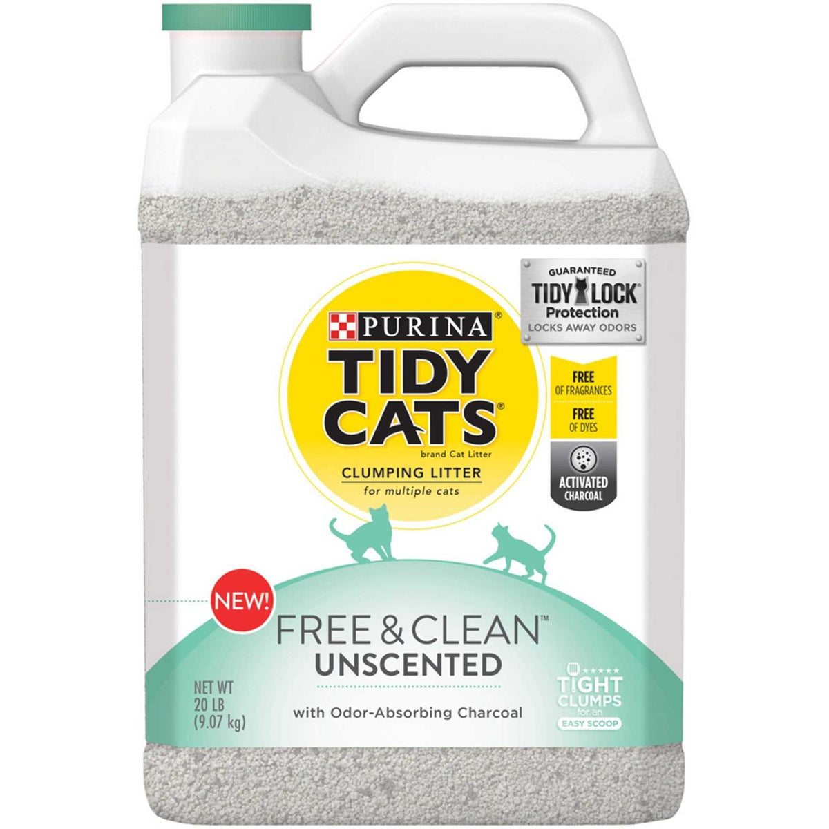Unscented Clumping Clay Cat Litter, 20-lb, Case of 2 Z566