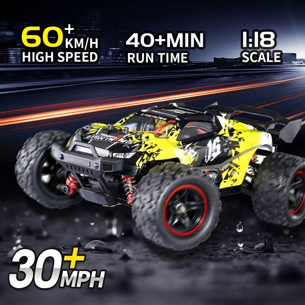 1/18 RC Car 4WD Brushless Offroad Truck with Two Rechargeable Batteries M739137