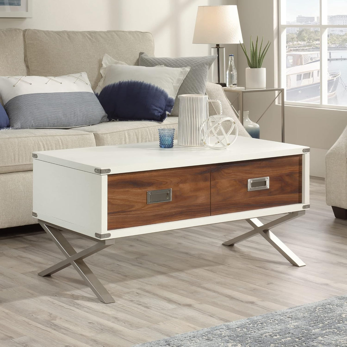 Lift-top Coffee Table, Pearl Oak Finish O4100