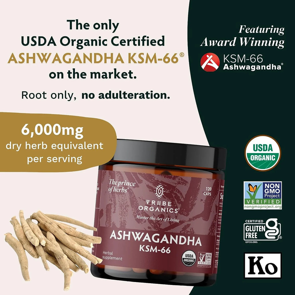 600mg Ashwagandha Herbal Supplement 120 Capsules H9287