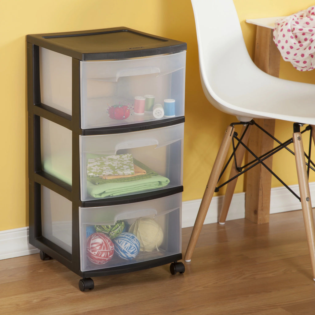 Plastic 3 Drawer Cart H9271