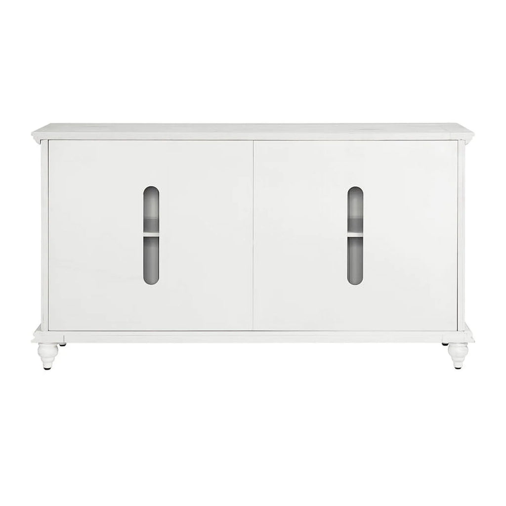 White Solid Wood 65" TV Stand N214835
