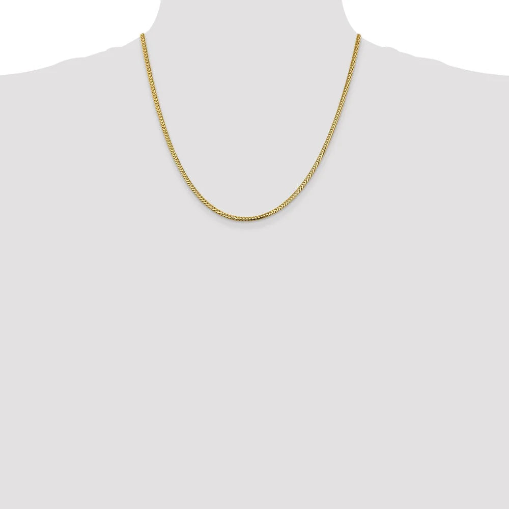 14kt Yellow Gold Franco Chain 20 inch Lobster Clasp K7402