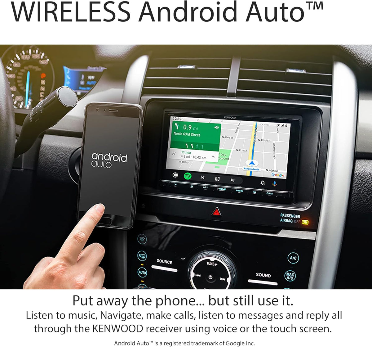 6.95" Digital Multimedia Bluetooth Car Stereo with Double DIN R42854