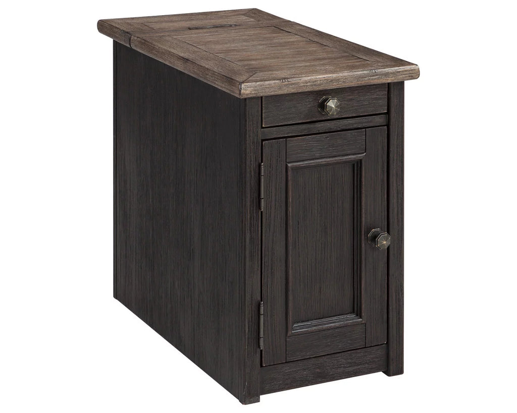 Chairside End Table with USB Ports & Outlets D11725