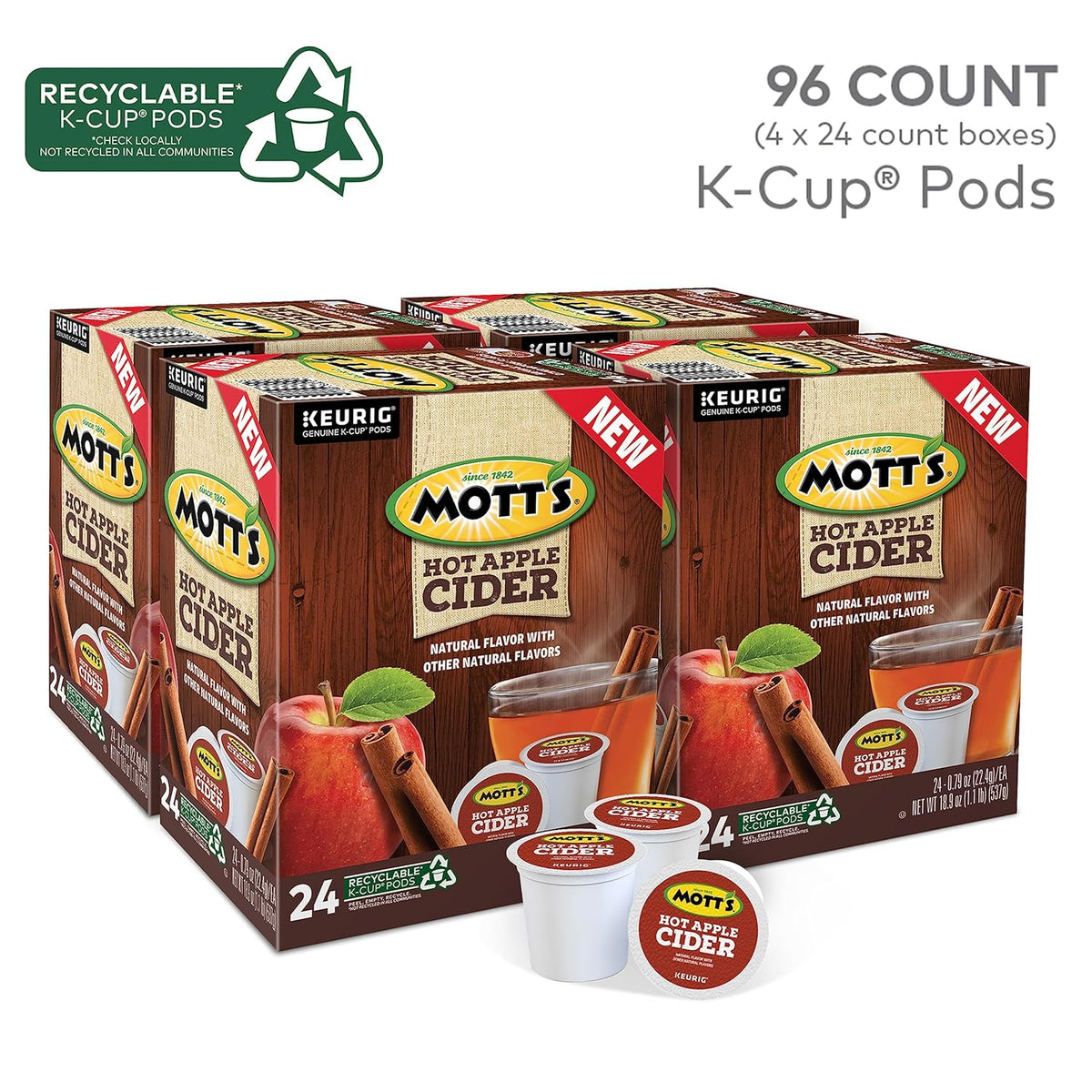 96 Count Apple Cider K-Cup Pods X421