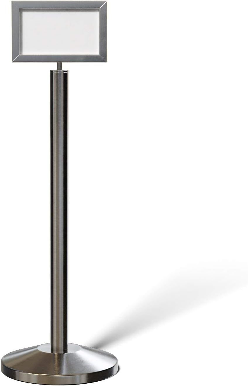 Black 11 x 14 Inch Pedestal Standing Floor Sign Frame L5703