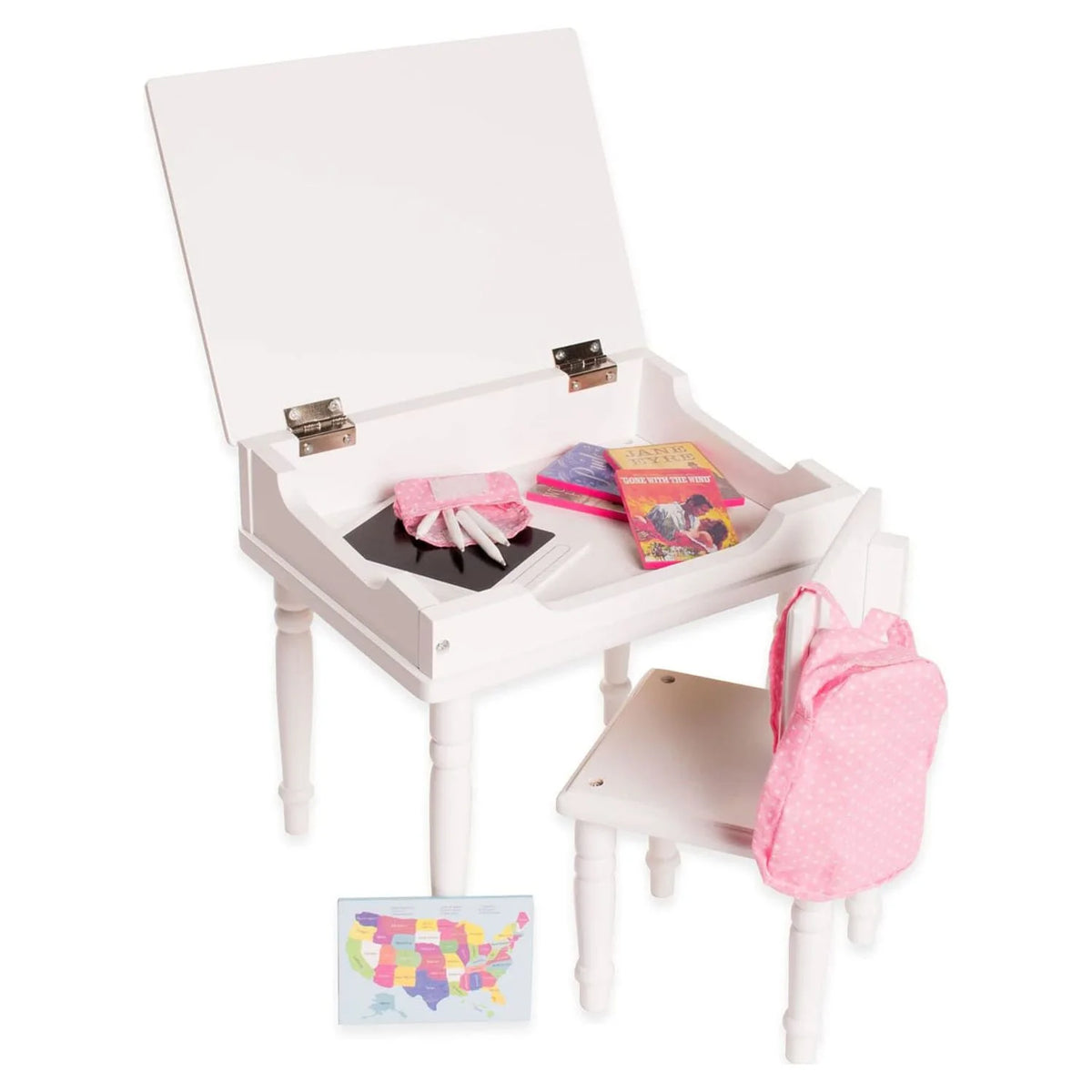 Classroom Playset with Desk and Chair for 18 Inch Dolls G220818
