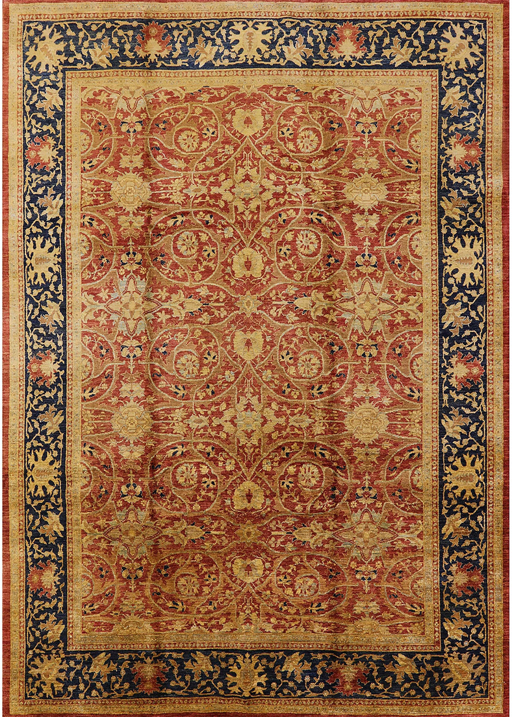 Red Oriental Rectangle Area Rug, 2' x 3' N8310