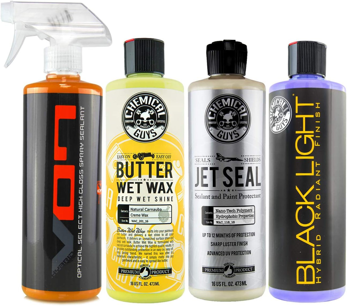 Car Cleaning Kit, 7 Items Including (6) 16 oz. Chemicals Pack of 2 J841
