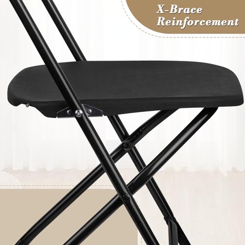 Red Plastic Folding Chairs 10 Pack D341