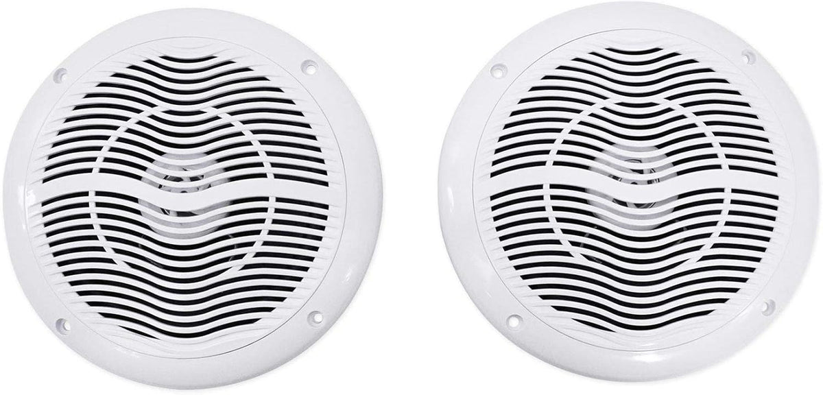 White 2-Way Marine Boat Speakers Pack of 2 Z1896