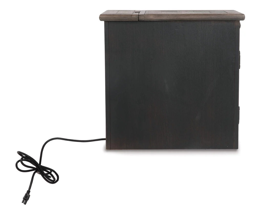 Chairside End Table with USB Ports & Outlets D11725