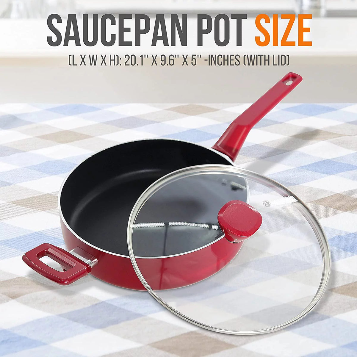 Non-Stick Saucepan with Lid 3 QT R2407