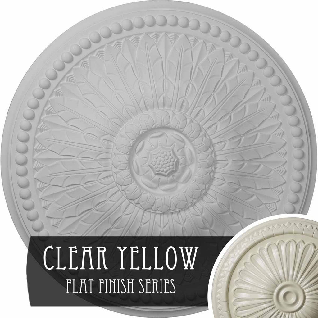 29 3/8x22OD x 2 7/8x22P Ceiling Medallion (Clear Yellow) F648