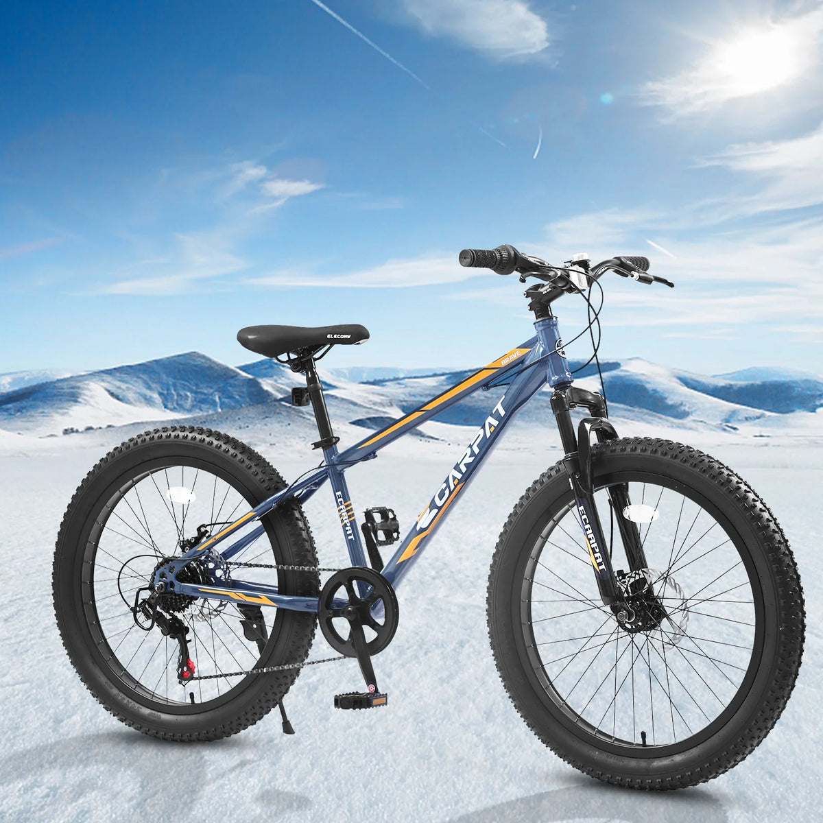 24 Inch Fat Tire Bike 7 Speeds Mountain Bike U436760