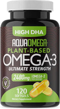 Plant Based Omega 3 Supplement 2480mg, 120 Softgels H6908