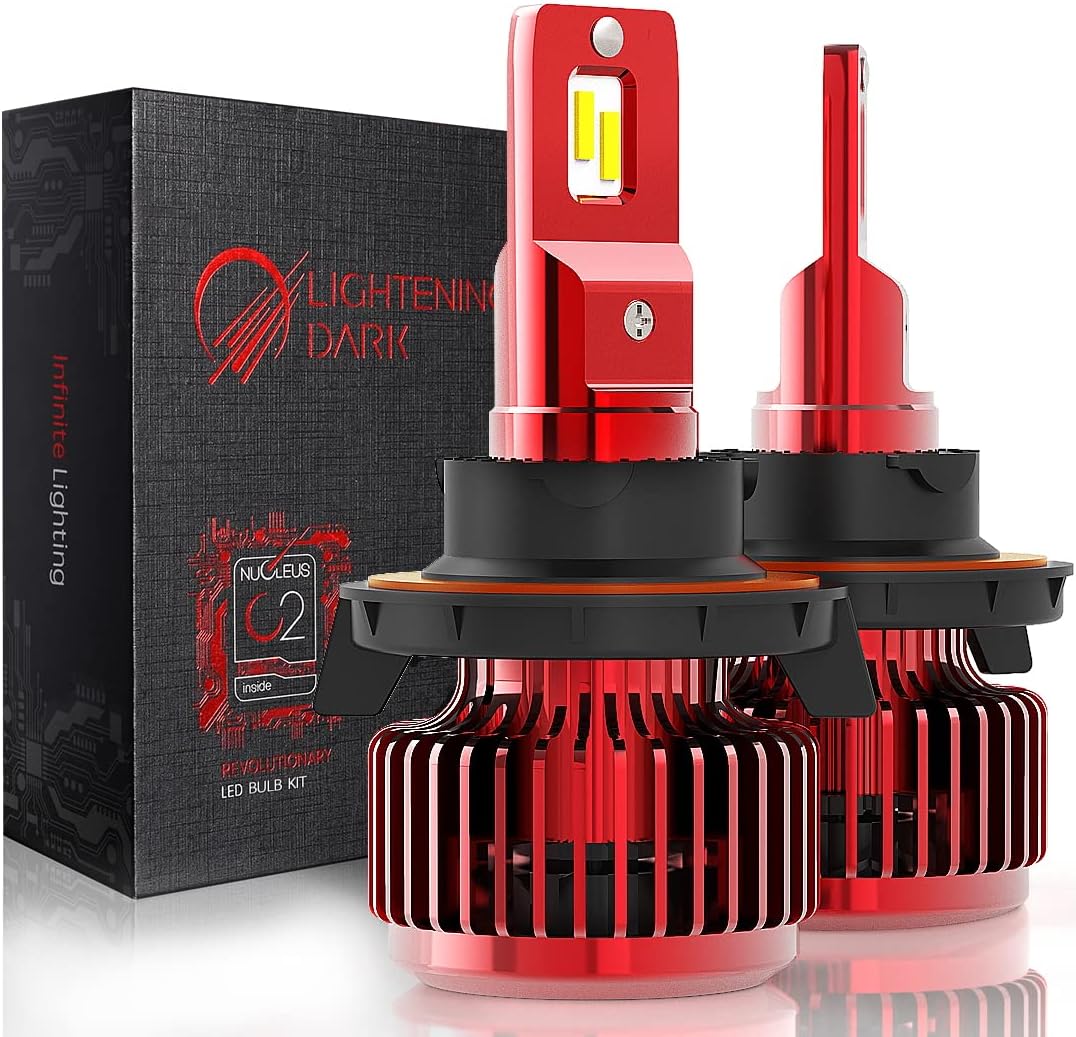 9008 LED Headlight Bulbs 6500K Cool White 80W Pack of 2 H6650