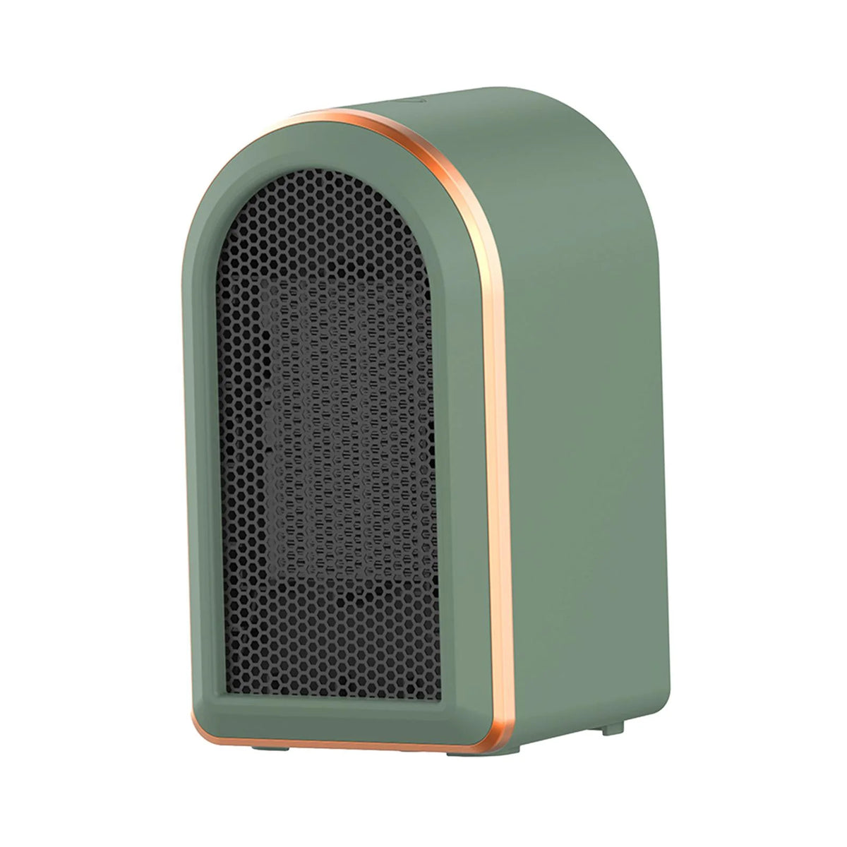 Green Mini Heater Fan with Tip Over Protection H2181