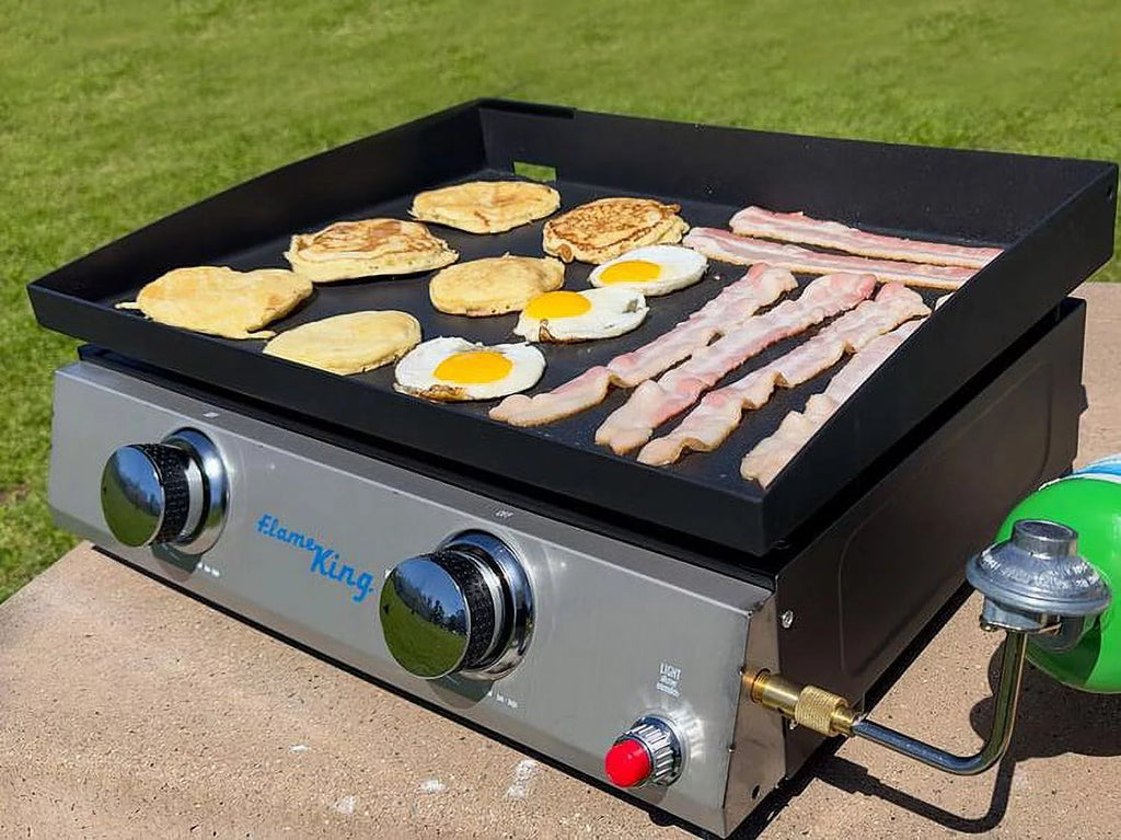 Heavy Duty Cast Iron 2-Burner Griddle Grill U297363