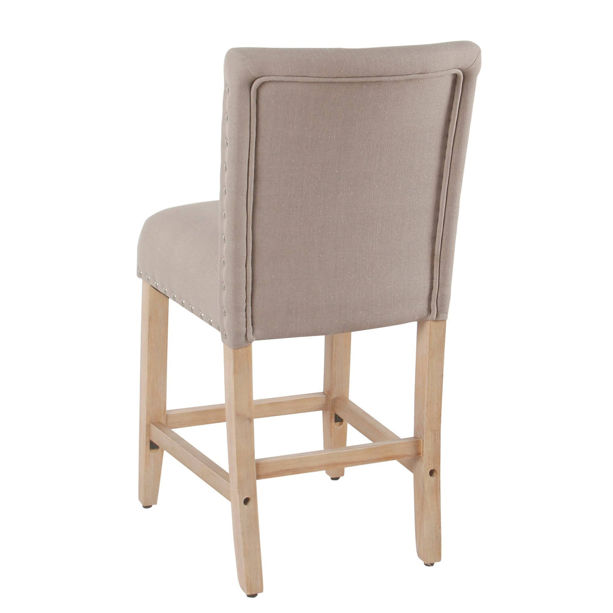 Tan Counter Stool with Nailheads U511