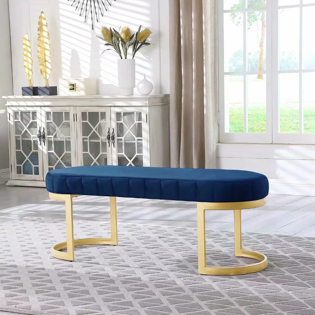 Upholstered Velvet Bedroom Bench T30874