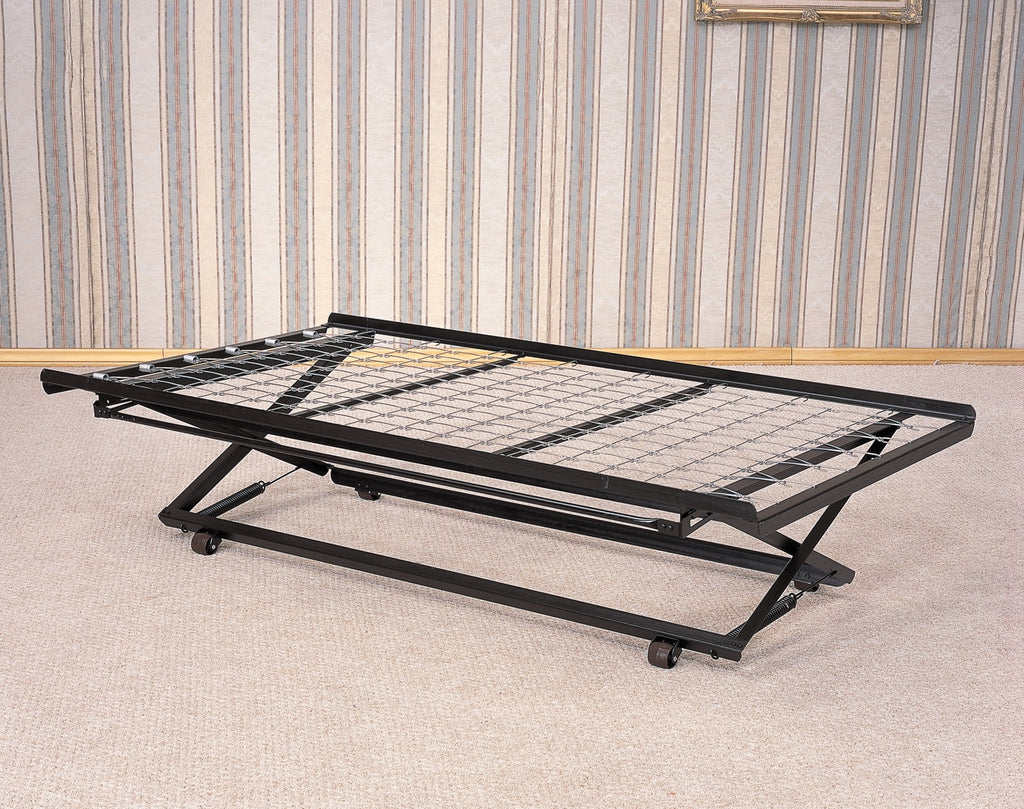 Black Twin Pop-Up Trundle Bed N86099