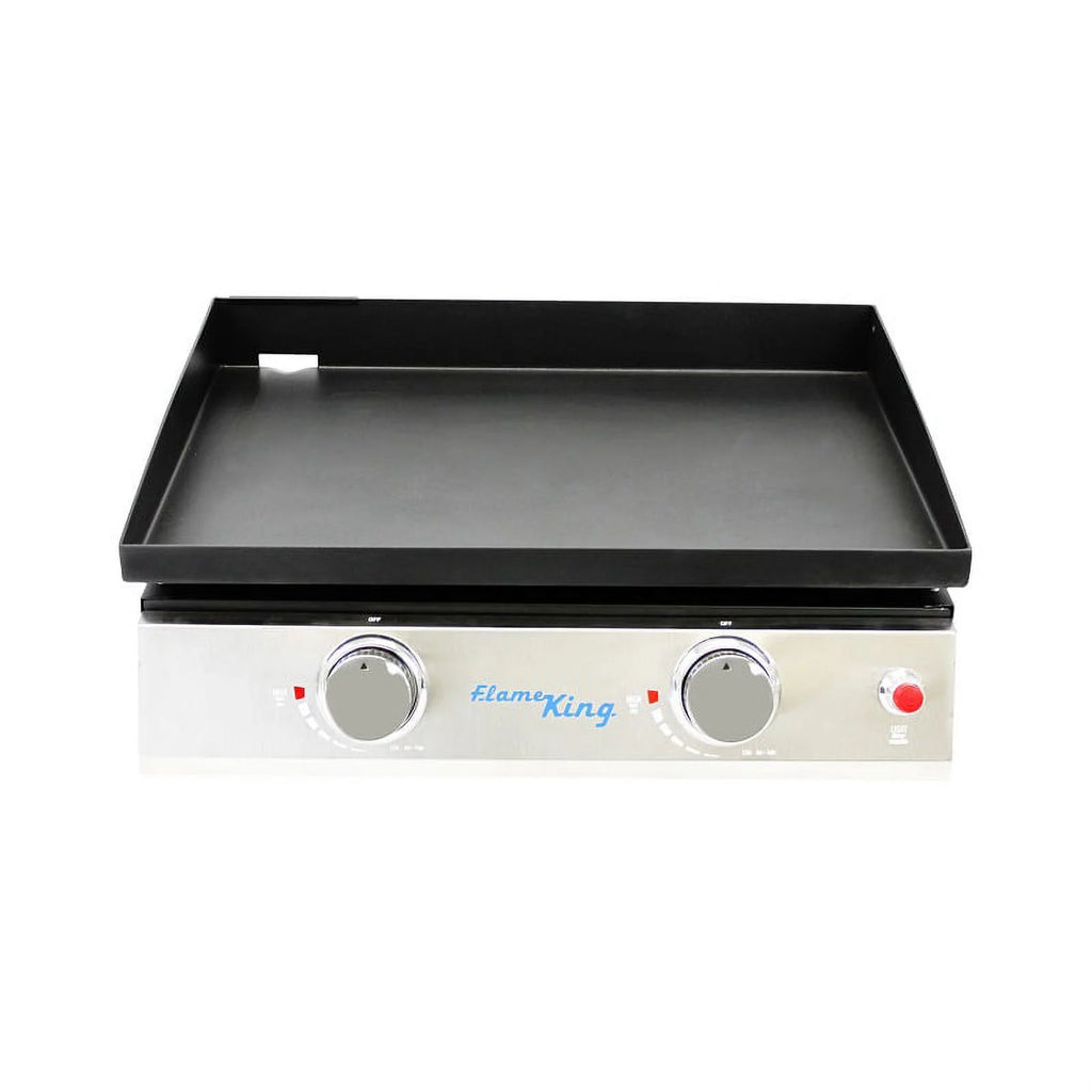 Heavy Duty Cast Iron 2-Burner Griddle Grill U297363