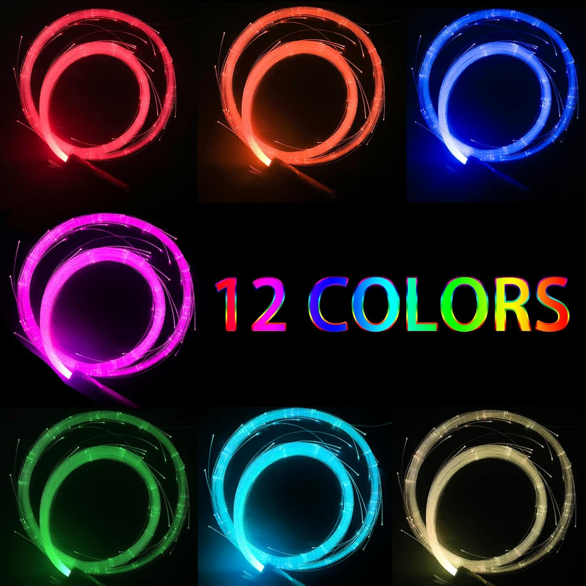 LED Fiber Optic Whip Q48450