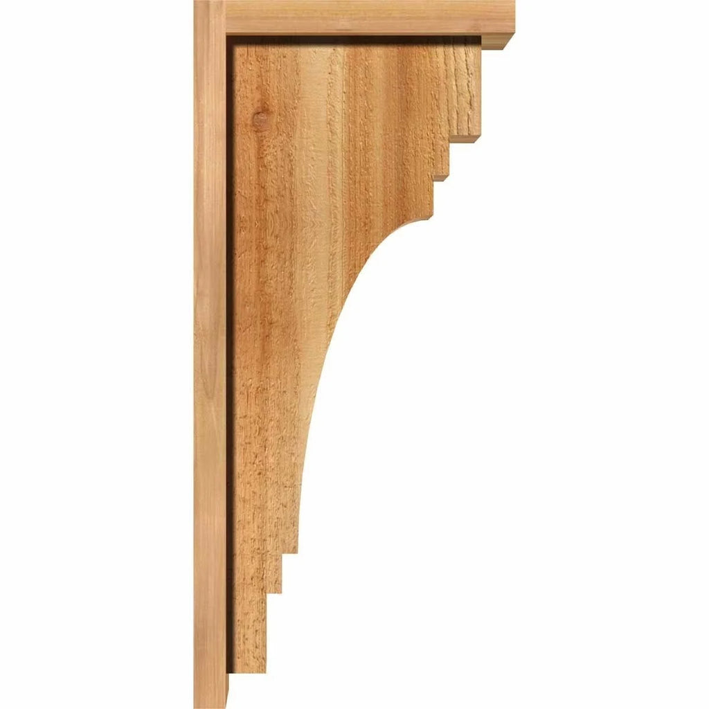 Pescadero Rough Sawn Corbel with Backplate, Western Red Cedar Y48825