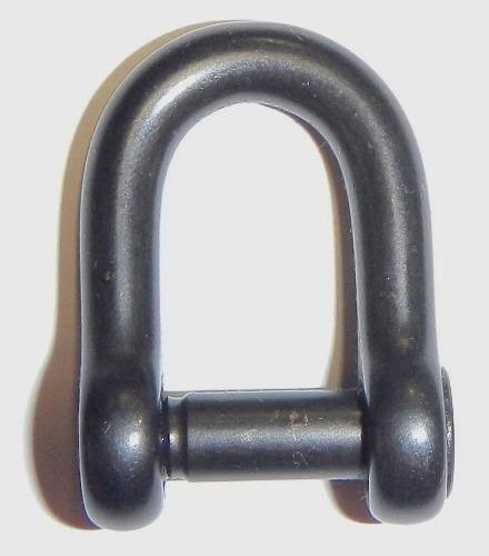 13/32x22 Diameter Allen Head Pin D Shackle - Black D7161