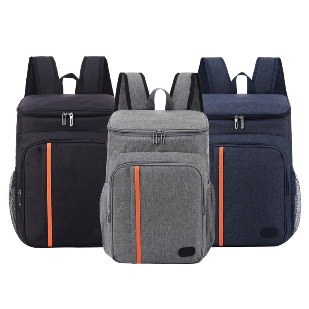 Insulated Cooler Backpack, Navy blue O134869