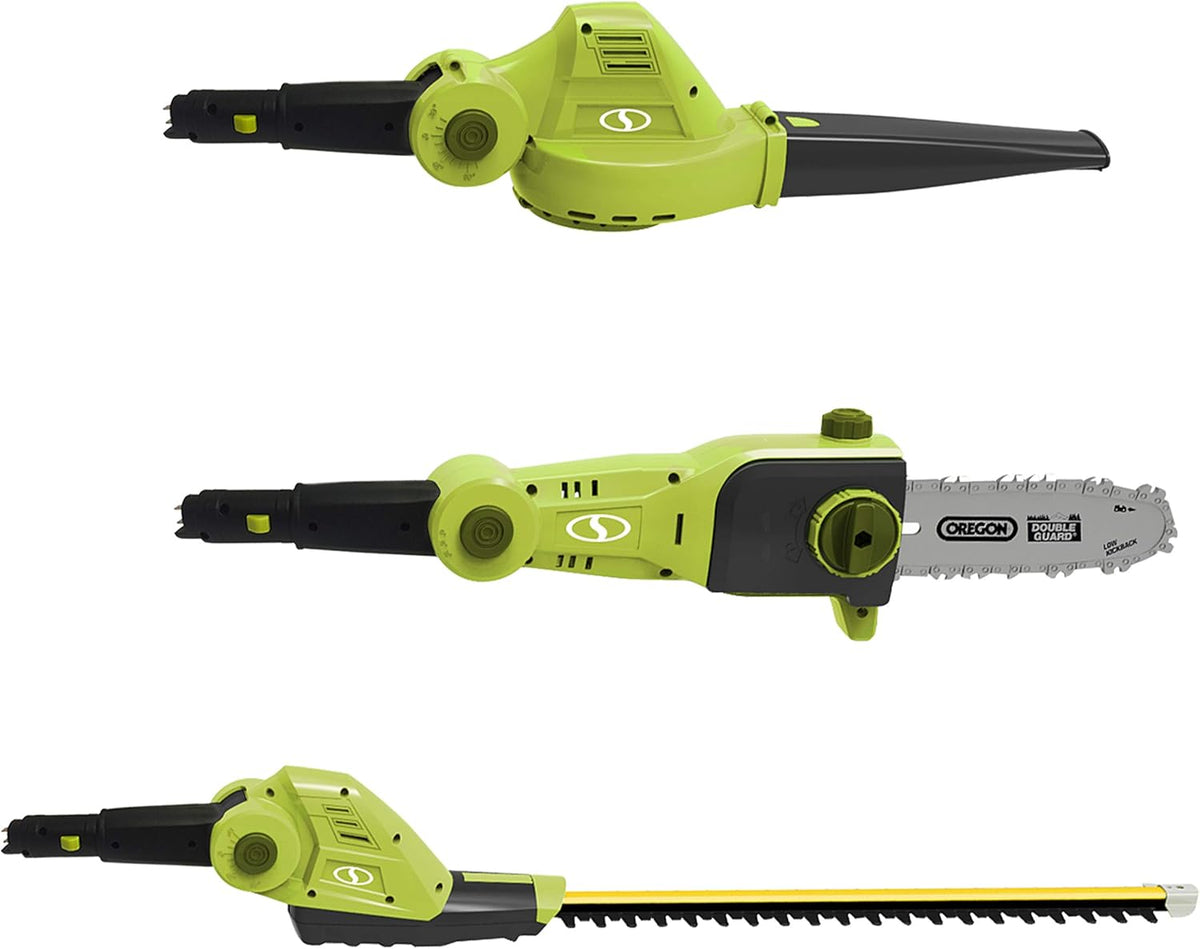 Garden Tool System with Hedge Trimmer, Pole Saw, Leaf Blower Q132