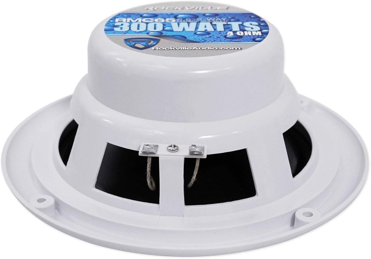 White 2-Way Marine Boat Speakers Pack of 2 Z1896
