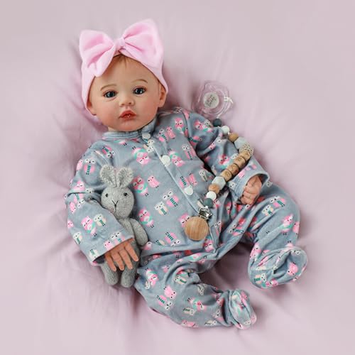 18 Inch Realistic Reborn Baby Doll with Soft Weighted Body W27180