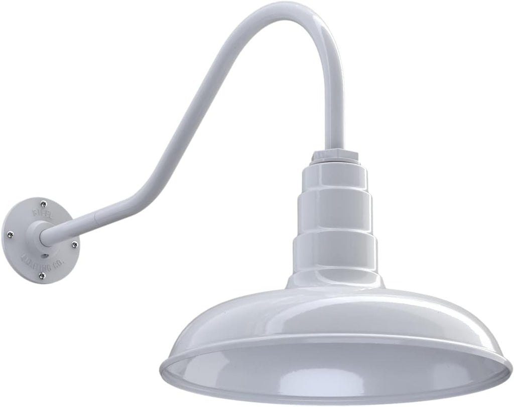 Black 14 inch Dome Outdoor Wall Mounted Barn Light Y4782