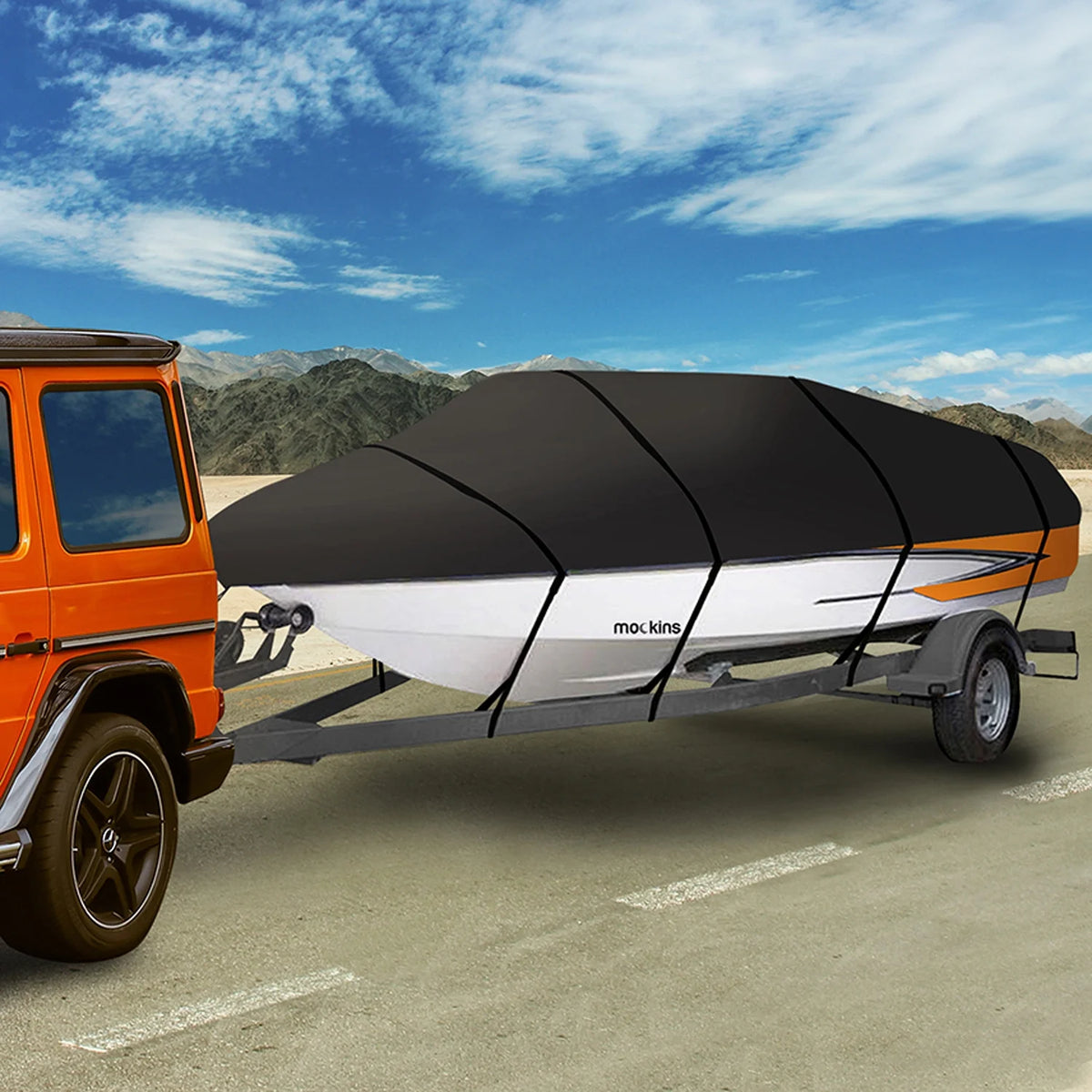 600D Polyester Oxford Trailerable Boat Cover H885923