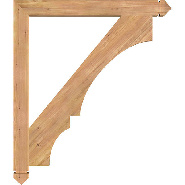 3 1/2x22W x 36x22D x 42x22H Smooth Western Red Cedar Bracket A87088