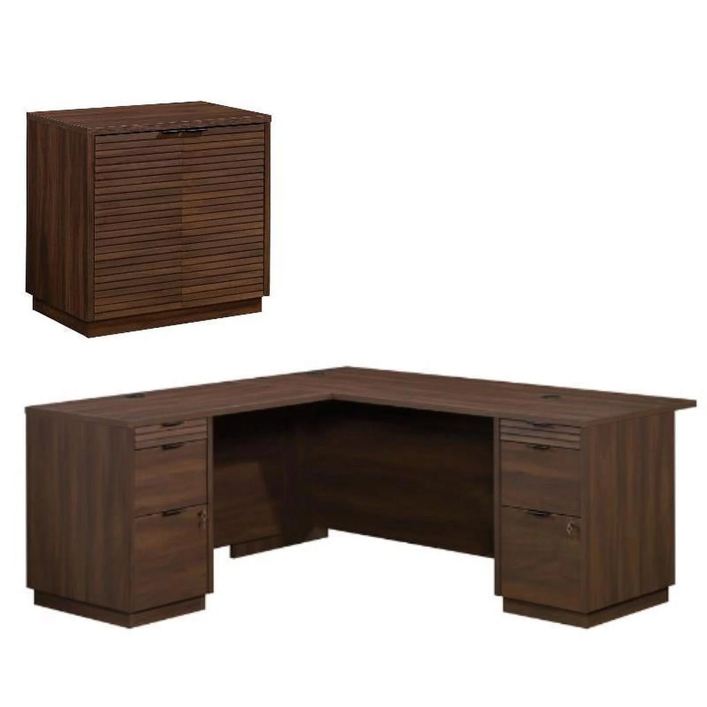 L-Shaped Computer Desk and Stand Q2965