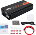 3000W Pure Sine Wave Power Inverter DC 12V to AC 120V with LCD Digital Display Remote Control USB Port H423
