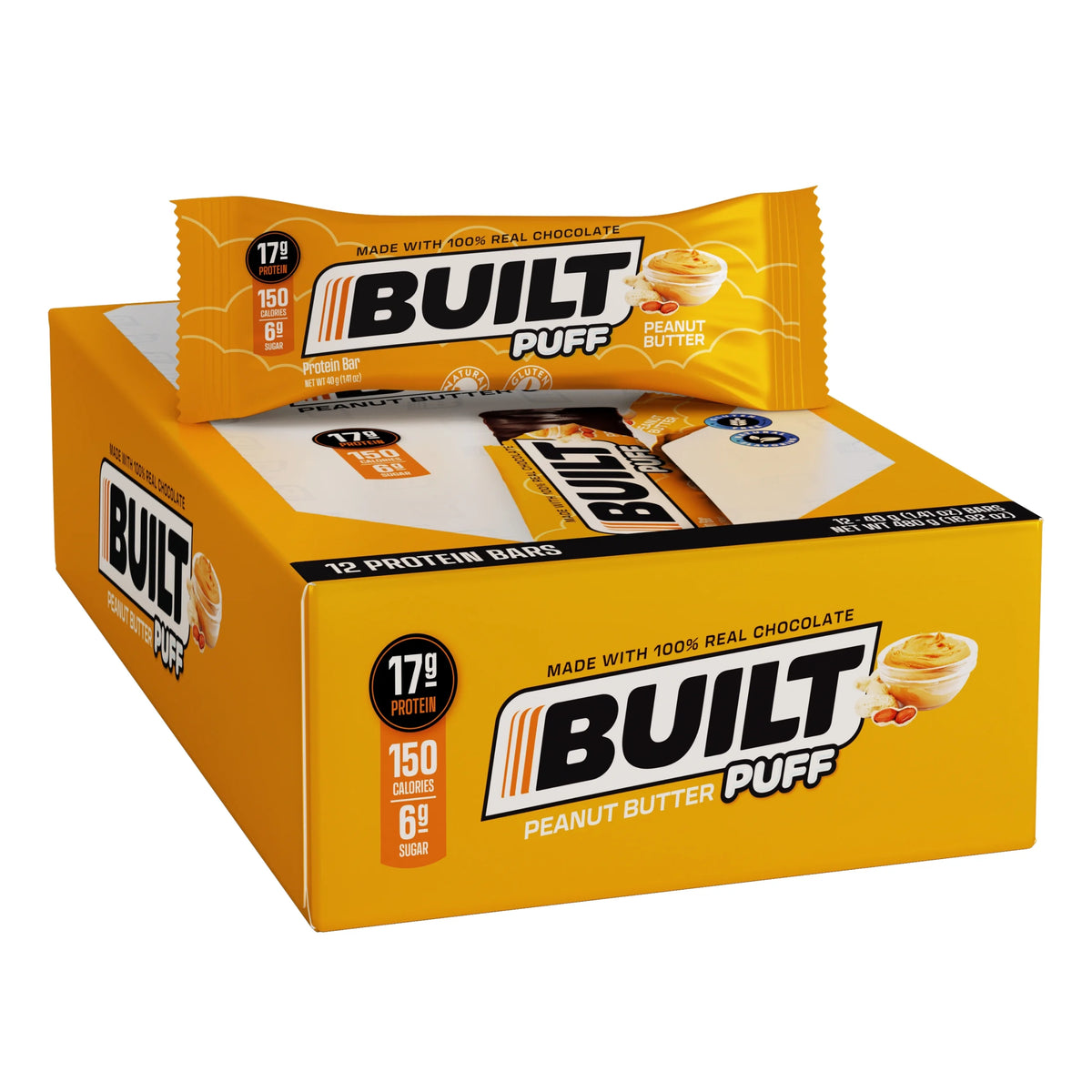 Peanut Butter Puff Protein Bar, 12 Ct Box M3361