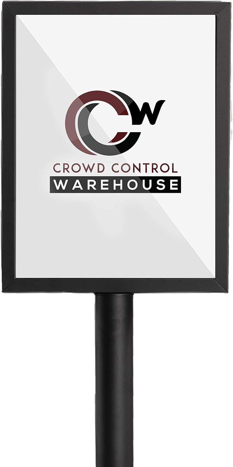 Black 11 x 14 Inch Pedestal Standing Floor Sign Frame L5703