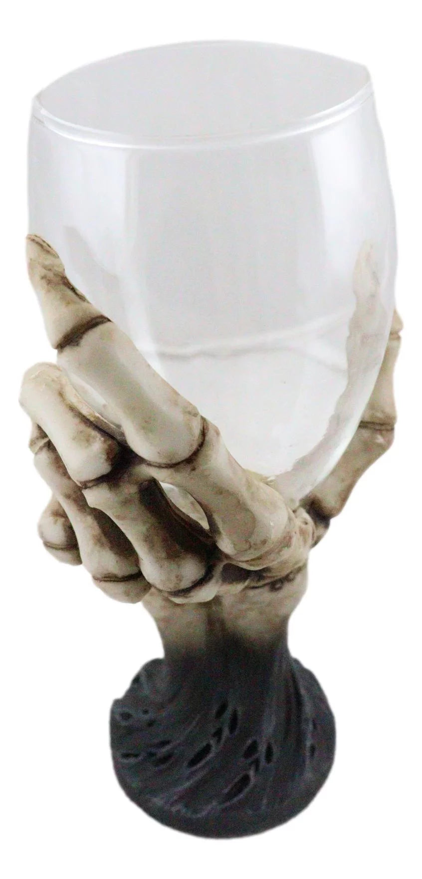 Gothic Skeleton Hand Wine Goblet Glass Chalice T5052