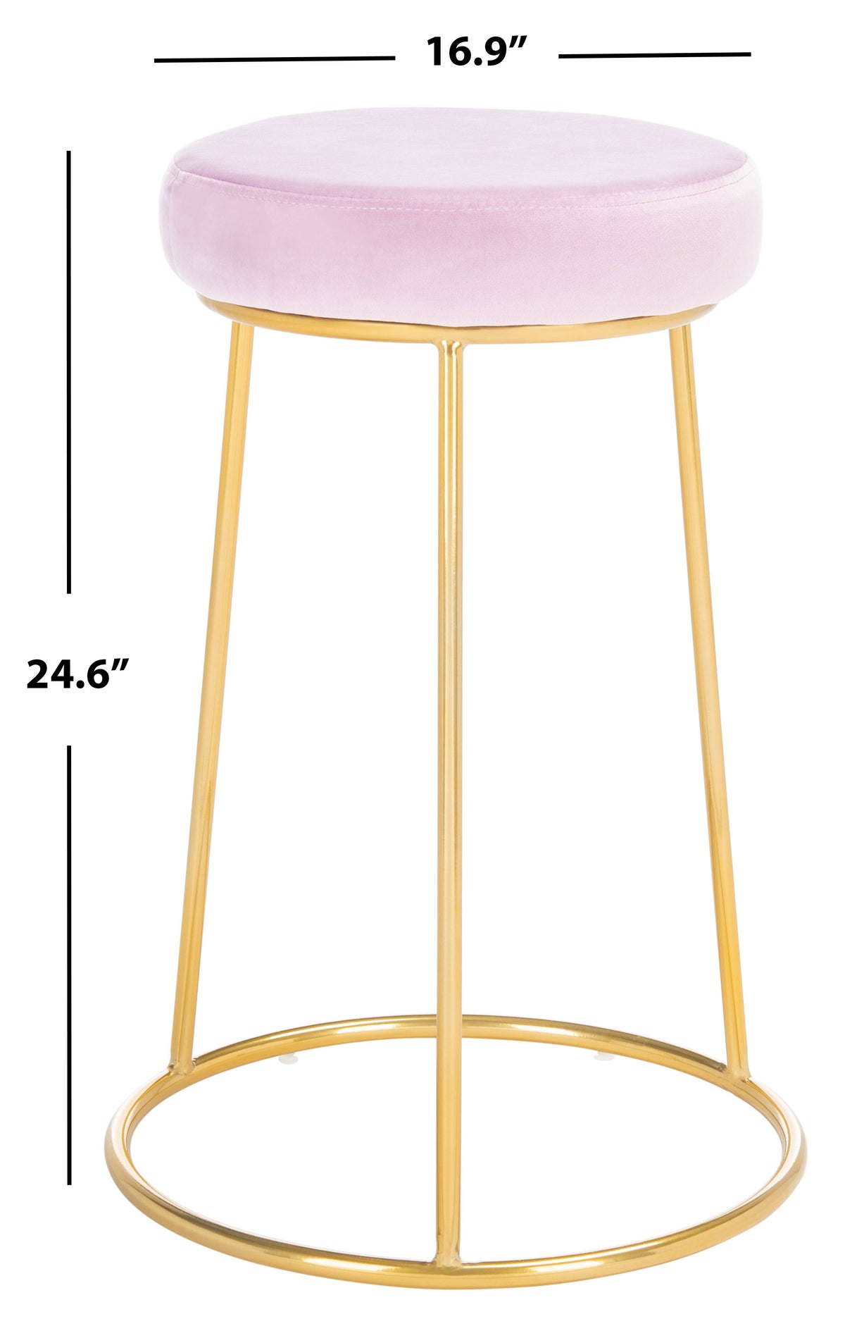 Round Counter Stool Seafoam Gold T180601