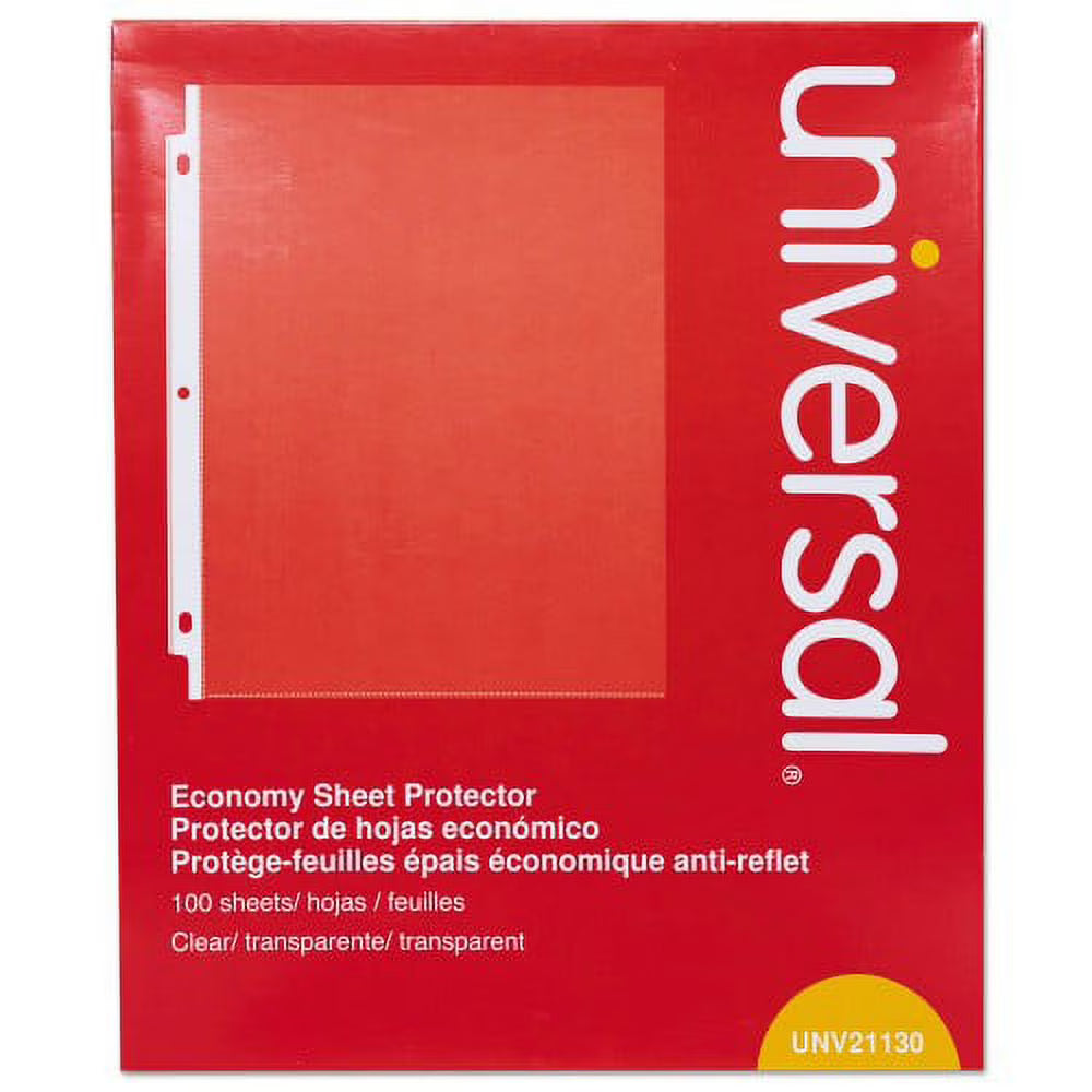 2PK Letter Poly Sheet Protectors, 100/Box S42519