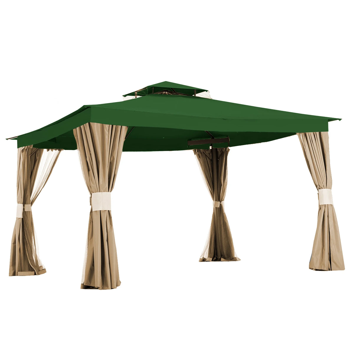 Green 10 x 12 Replacement Canopy Top Cover for Gazebo E7083