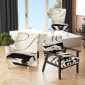 Black And White Upholstered Accent Chair R968693